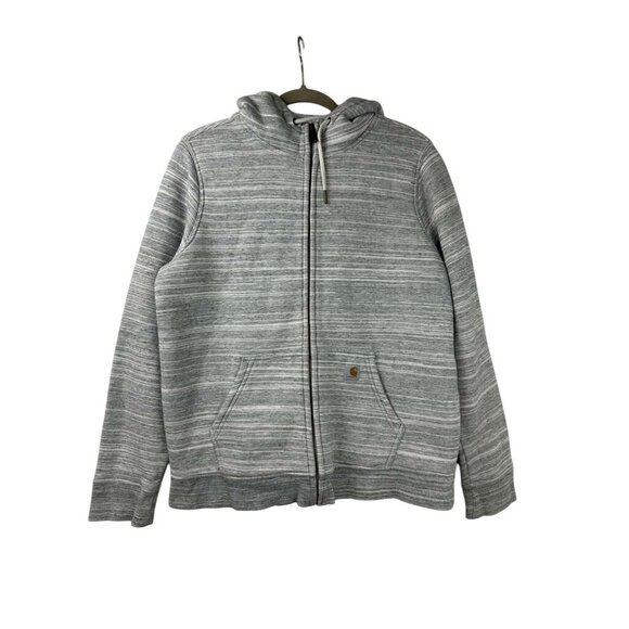 Carhartt Women’s Size Large(12/14) Silver Full Zip Hooded Drawstring Jacket - Picture 9 of 16